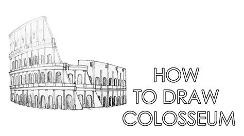 HOW TO DRAW COLOSSEUM YouTube