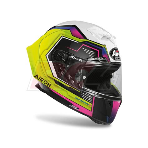 Capacete Airoh Gp S Rush Multicolor Gloss Rc