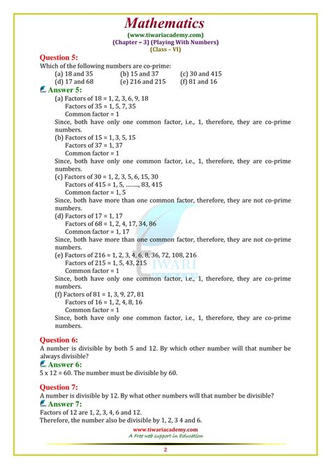 Ncert Solutions For Class 6 Maths Chapter 3 Playing With Numbers Artofit