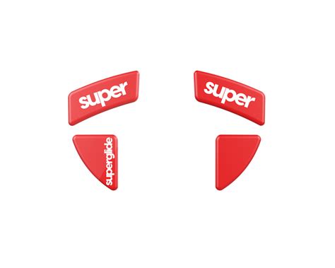 Superglide Version 2 Glas Skates for Razer Viper Ultimate - Red ...