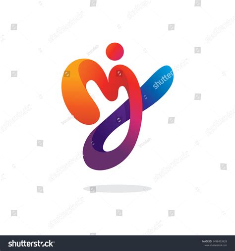 Abstract Mj Logo Premium Vector Stock Vector Royalty Free 1498453928