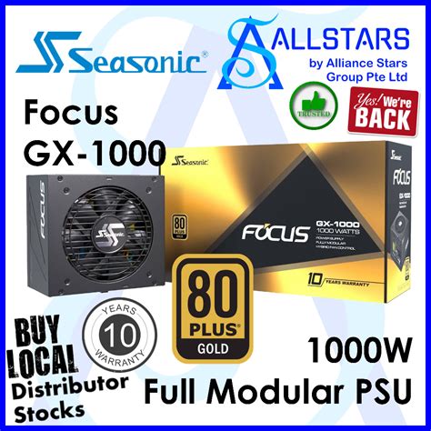 Seasonic Focus GX-1000 80+GOLD Gen5 Fully Modular ATX(FOCUS GX-1000 ...