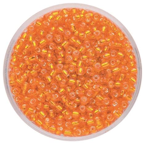 Rocailles Glas Orange Mit Silbereinzug 2 6 Mm 17 G Kaufen Bei OBI