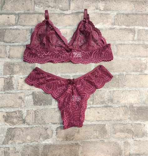 CONJUNTO SEM BOJO MARSALA TREACY LINGERIE