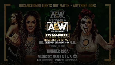 AEW Dynamite St Patrick S Day Slam Results For March 17 2021