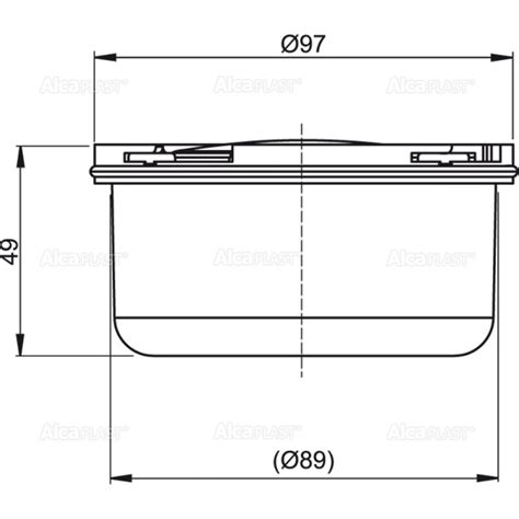 Alcaplast APV0050 Гидрозатвор мокрый для APV26, APV26C, купить в Санкт ...