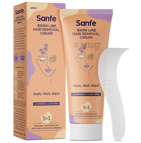 Sanfe Bikini Line Hair Removal Lavender Aloe Vera Cream Buy Tube Of 100 0 Ml Cream At Best