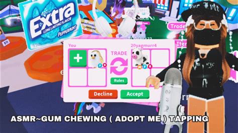 Roblox Asmr Adopt Me Gum Chewing Tapping Youtube