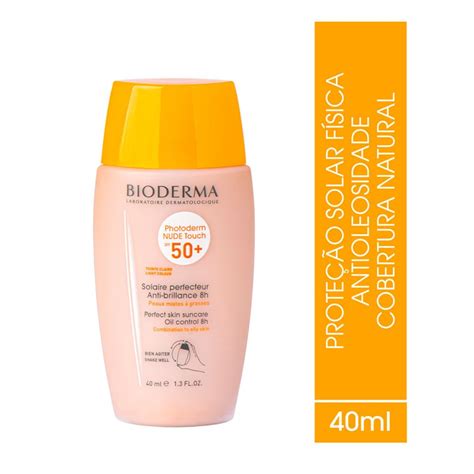 Protetor Solar Photoderm Bioderma Nude Touch Claro Fps Ml Bege