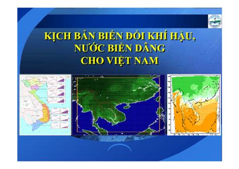 (PDF) KỊCH BẢN BIẾN ĐỔI KHÍ HẬU, NƯỚC BIỂN DÂNG CHO VIỆT NAM KỊCH BẢN ...