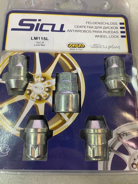 Гайки-секретки М12 х 1,5, 1 шт. купить по выгодной цене в интернет ...