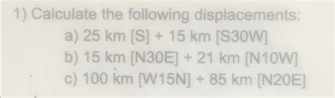 Calculate the following | Chegg.com