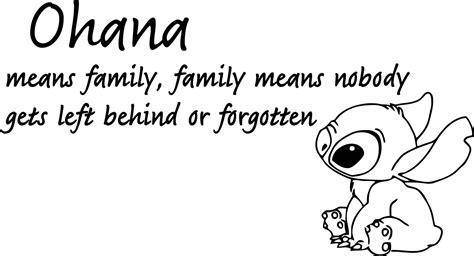 Ohana Means Family Coloring Pages