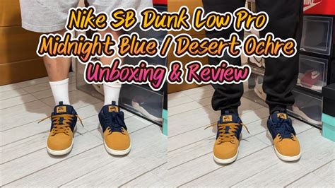 Nike Sb Dunk Low Pro Midnight Blue Dessert Ochre Youtube