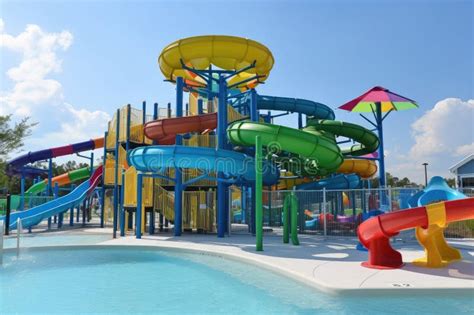 Water Park with a Variety of Slides, Including the Classic Tube Slide ...