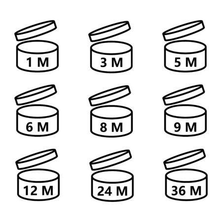 Vector of Set of period after opening. - ID:143789995 - Royalty Free ...