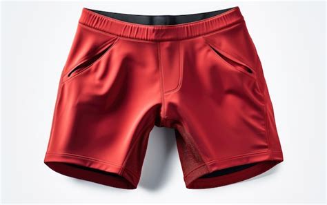 Premium Ai Image Brown Branded Cycling Shorts Isolated On White