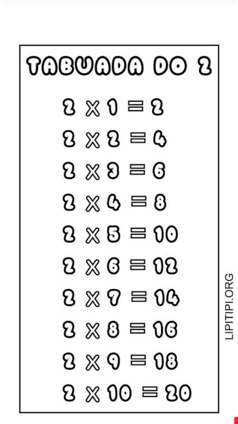 Tabuada De Multiplica O De Ao Descubra As Emo Es Do Mundo Das