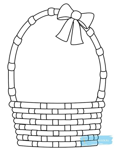 Трафарет корзинки для вырезания (43 фото)