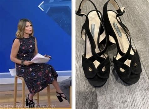 The Today Show: September 2023 Savannah Guthrie's Black Velvet Platform ...