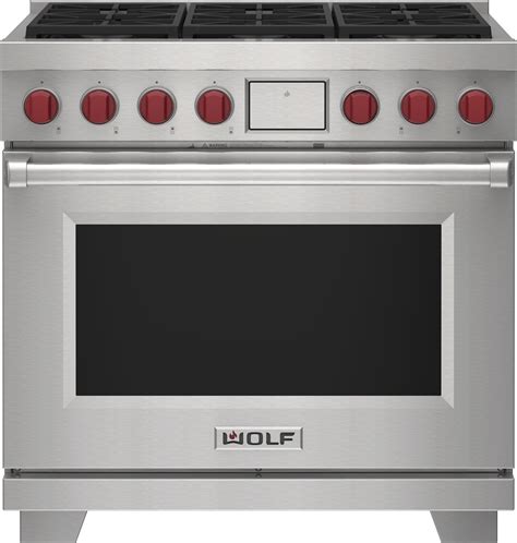 Wolf - DF36650/S/P - 36" Dual Fuel Range - 6 Burners | Albo Appliance ...