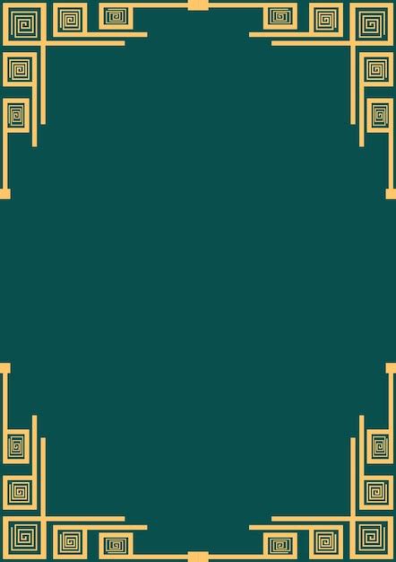 Premium Vector A Green Background With Gold Accents