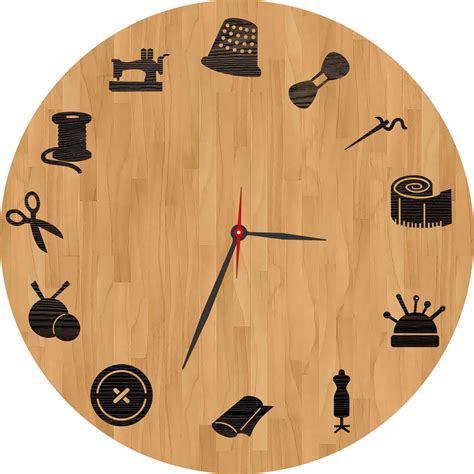 Tailer Clock Tailer Shop Wall Decor Designs Cnc