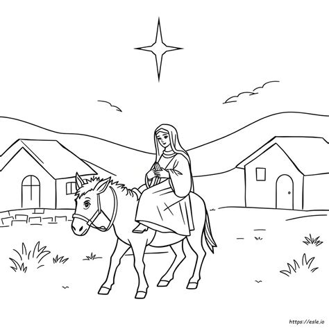 Mary And Joseph Coloring