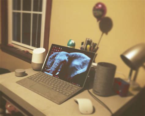 Setup. Surface Pro (5th Gen), with Surface Dial, Arc Mouse, Google Home ...