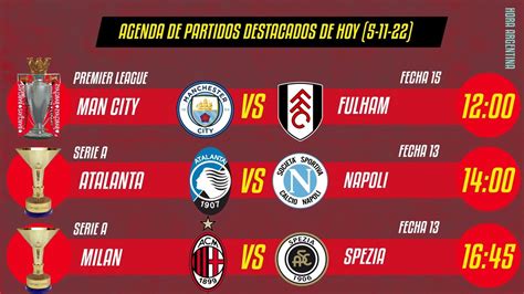 Quien juega hoy AGENDA de fútbol partidos destacados 5 de