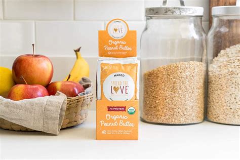 NAKED Organic Peanut Butter All Natural Vegan Gluten Free Creamy Dry Roasted Pack