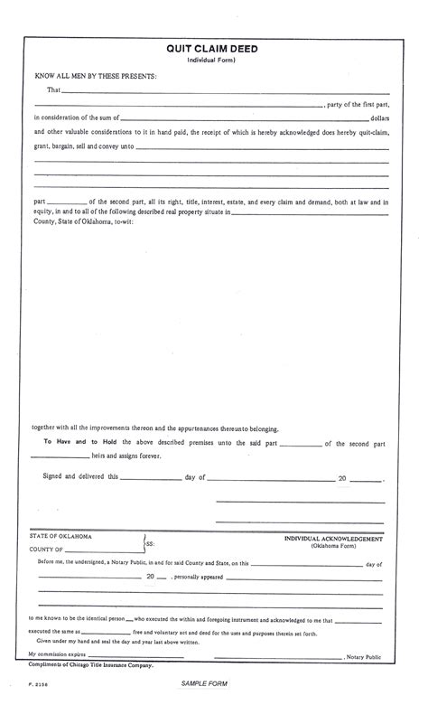 Download Quitclaim Deed Form Pdf Rtf Word Freedownloadsnet Free