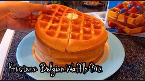 Krusteaz Belgian Waffle Mix Chefman Perfect Pour Volcano Belgian Waffle Maker Youtube