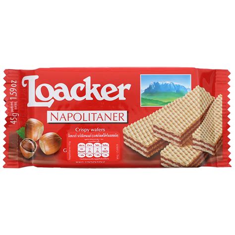 Loacker Wafer Hazelnut 45gpack Of 6 Cookies And Biscotti