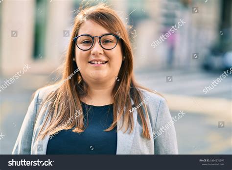 Curvy Brunette Glasses