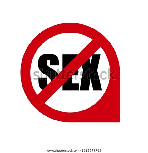 No Sex Sign Stock Vector Royalty Free Shutterstock