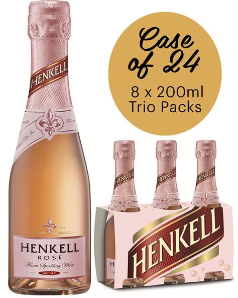 Henkell Trocken Sparkling Rosé Piccolos 24 x 200ml Carton Bayfield s