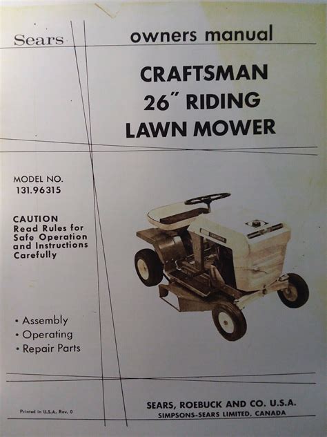 Service Manual Sears Lt2015 Lawn Tractor 2