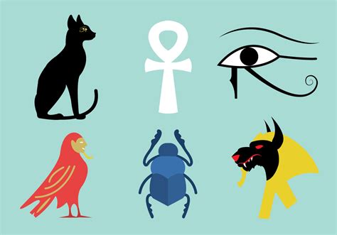 Vector Set of Egyptian Symbols 96771 Vector Art at Vecteezy