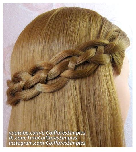 Tuto Coiffure Pour Tous Les Jours Tresse Brins Facile Faire