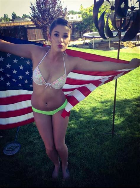 Bikini And The American Flag Porn Pic