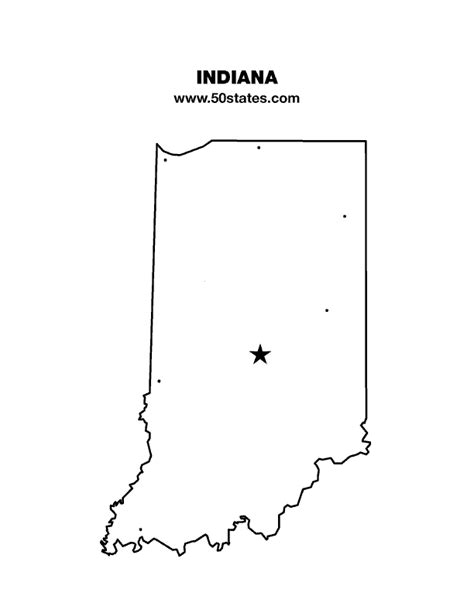 Indiana Map – 50states