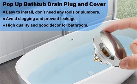Uxoz Bathtub Stopper Pop Up Drain Plug Bath Tub Drain Plug