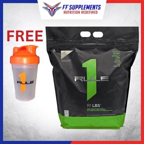 Rule 1 R1 M Gainer 6lbs 12lbs Free R1 Shaker Weight Gain Powder Lazada Ph