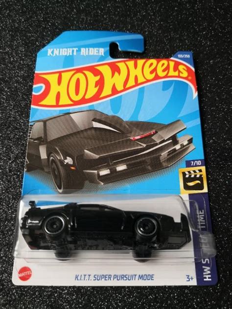 Hot Wheels KITT Super Pursuit Mode Knight Rider Screen Time On Carousell