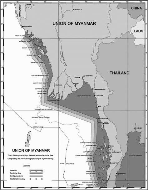 Myanmar maritime claims about Territorial Sea and Maritime Zones ...