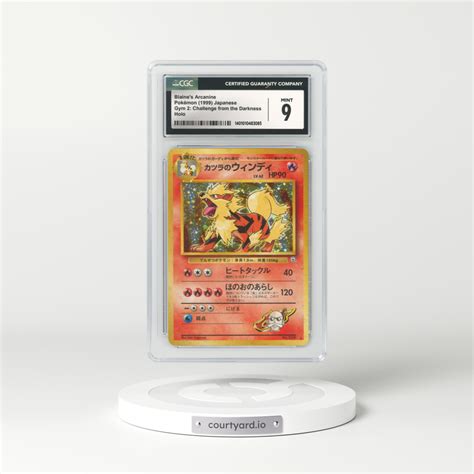 1999 Japanese Gym Challenge 59 Blaine S Arcanine Holo No Rarity