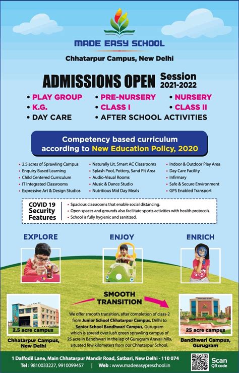 Made Easy School Admissions Open Ad - Advert Gallery