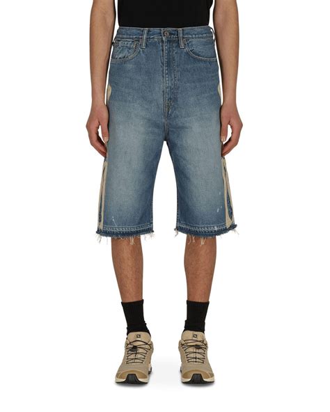 Kapital Denim Bone Shorts In Blue For Men Lyst