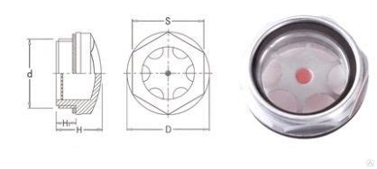 Глазок уровня масла М16. Алюминиевый корпус